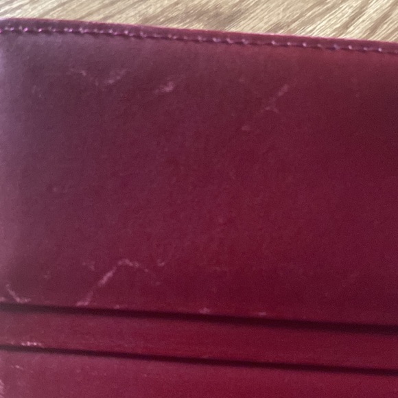 Gorgeous red Burberry long wallet with dust bag very good condition - Picture 11 of 13